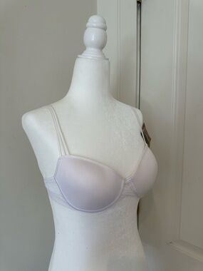 Chantelle Memory Lace T-Shirt Bra White NWT